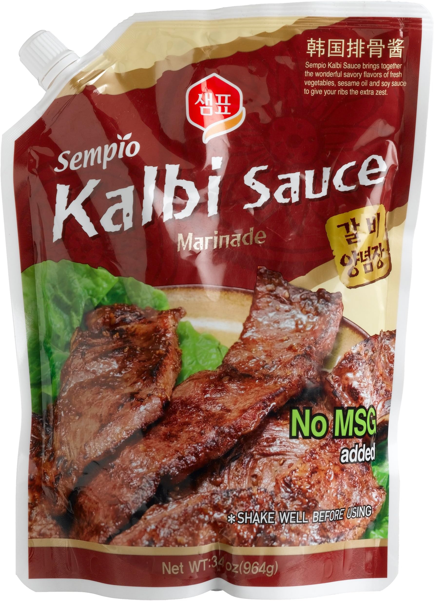 Kalbi Sauce/Marinade, 34-Ounce Pour Bag (Pack of 3)