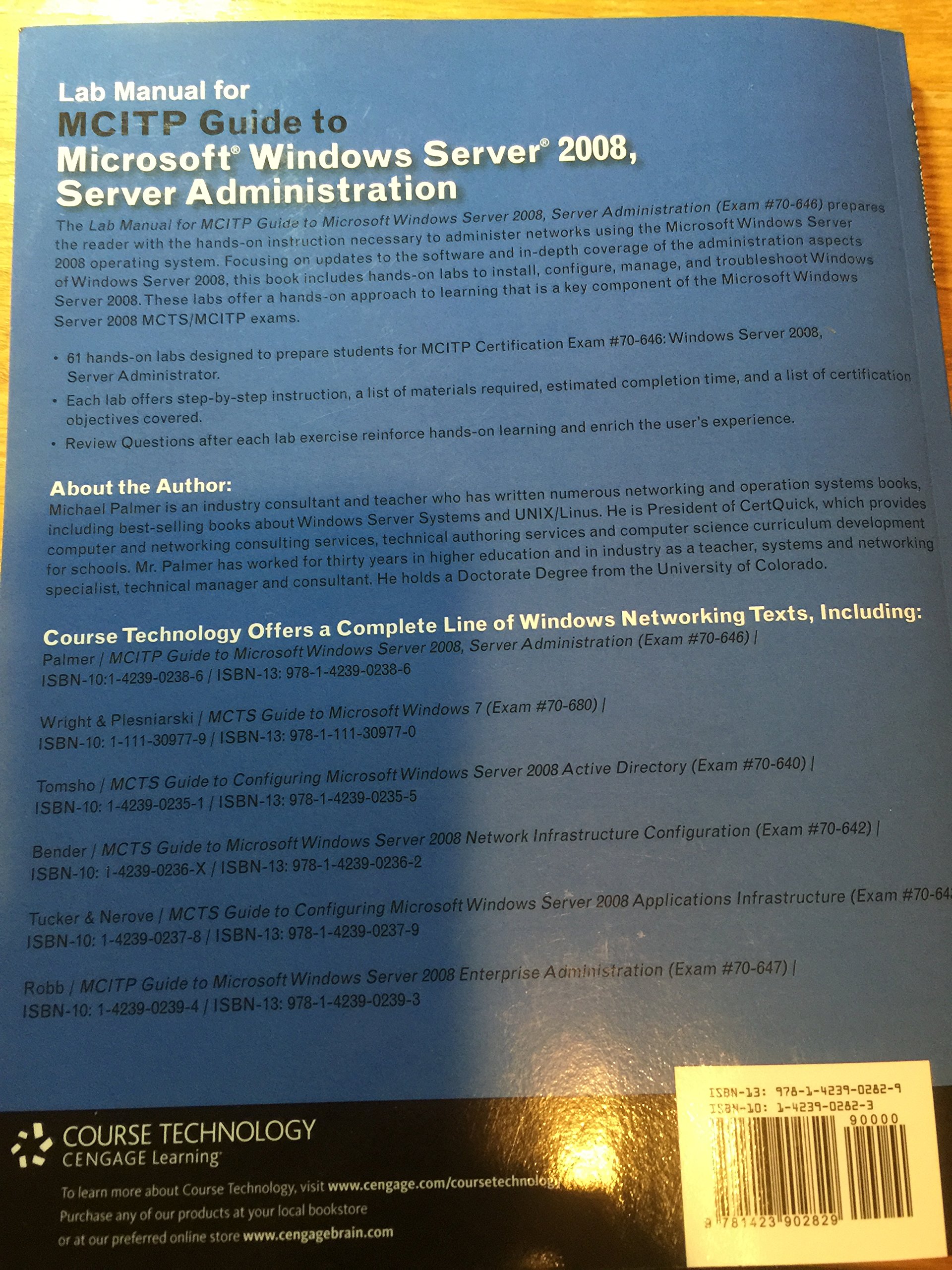 MCITP Guide to Microsoft Windows Server 2008, Server Administration: (Exam #70-646)