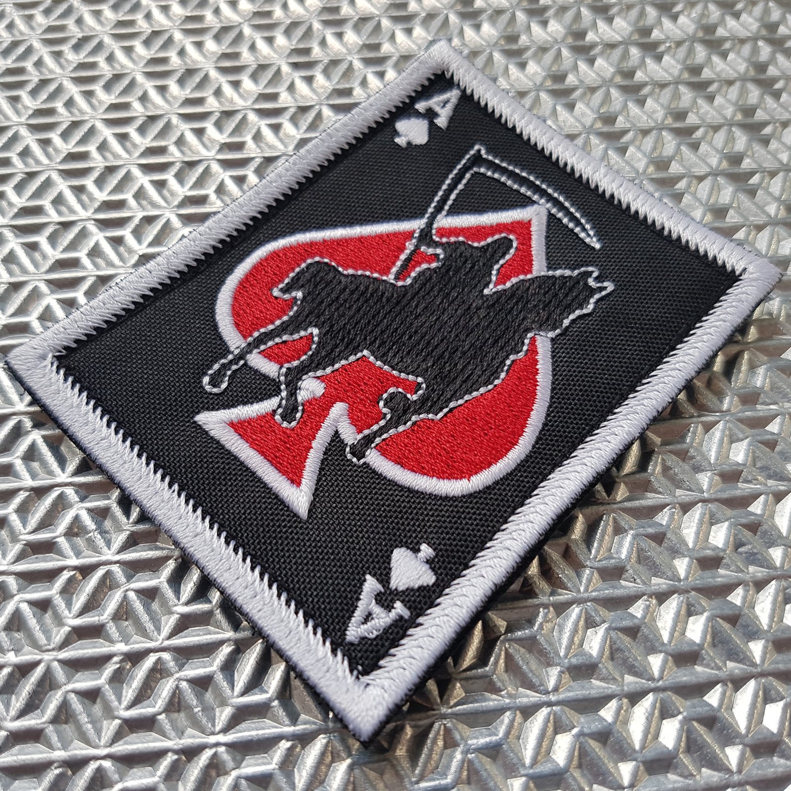 U.S. ARMY VIETNAM War Ace of Spades DEATH CARD Grim Reaper Skull cloth