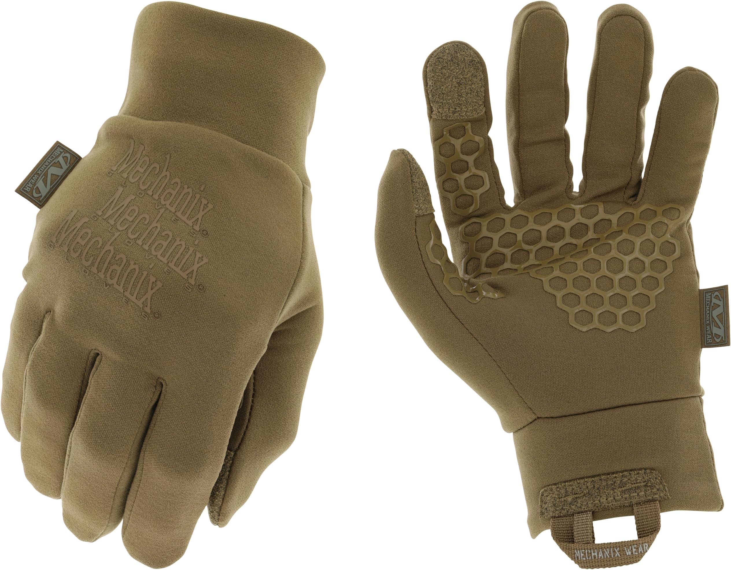 Mechanix Wear ColdWork Base Layer Winter Work Gloves - SoftShell Micro-Fleece Glove Liner - Secure Grip - Touchscreen Compatible - Machine Washable - Medium - Coyote Brown
