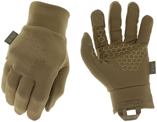 Mechanix Wear ColdWork Base Layer Winter Work Gloves - SoftShell Micro-Fleece Glove Liner - Secure Grip - Touchscreen Compatible - Machine Washable - XX-Large - Coyote Brown