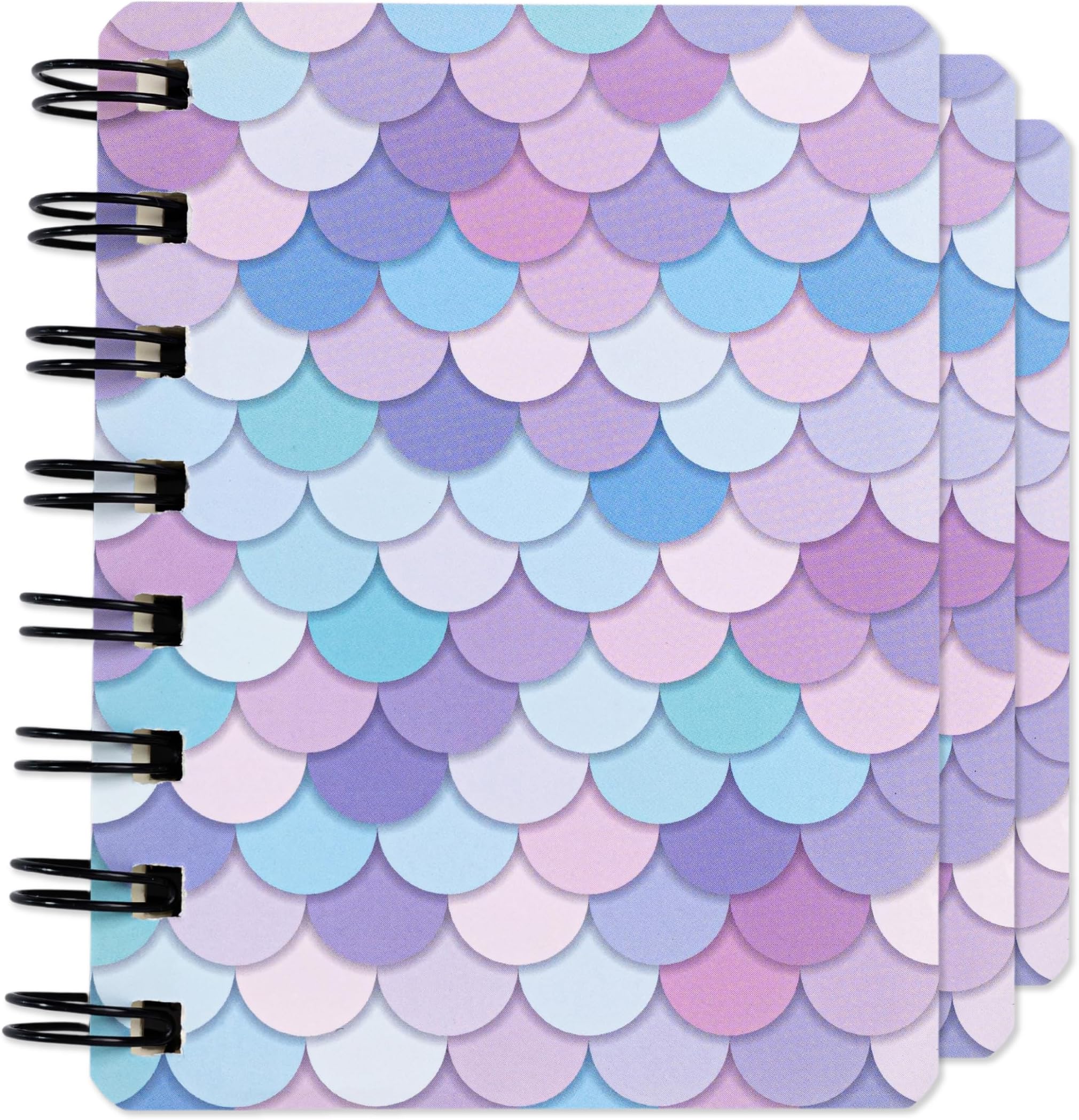Toyseum 12 x Mini Mermaid Notebooks for Girls Party Bags, A7 Pocket Size, 160 Pages, Mermaid Themed Small Gifts & Stationery Favours, Cute Notepads for Children & Adults, Set of 12