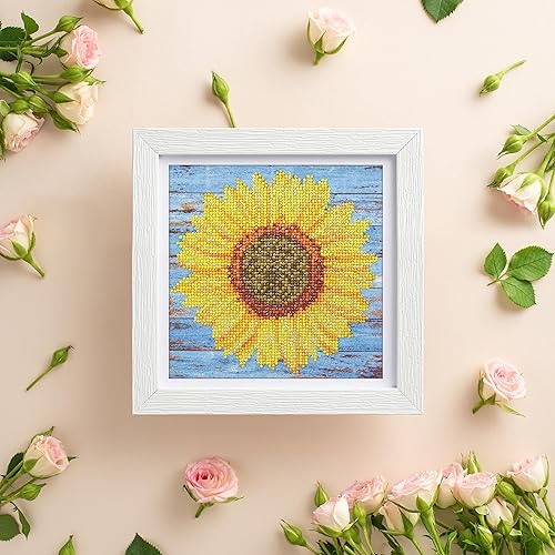 Miniatura 3 de Diamond Art By Leisure Arts Kit 8x8 Principiante Girasol