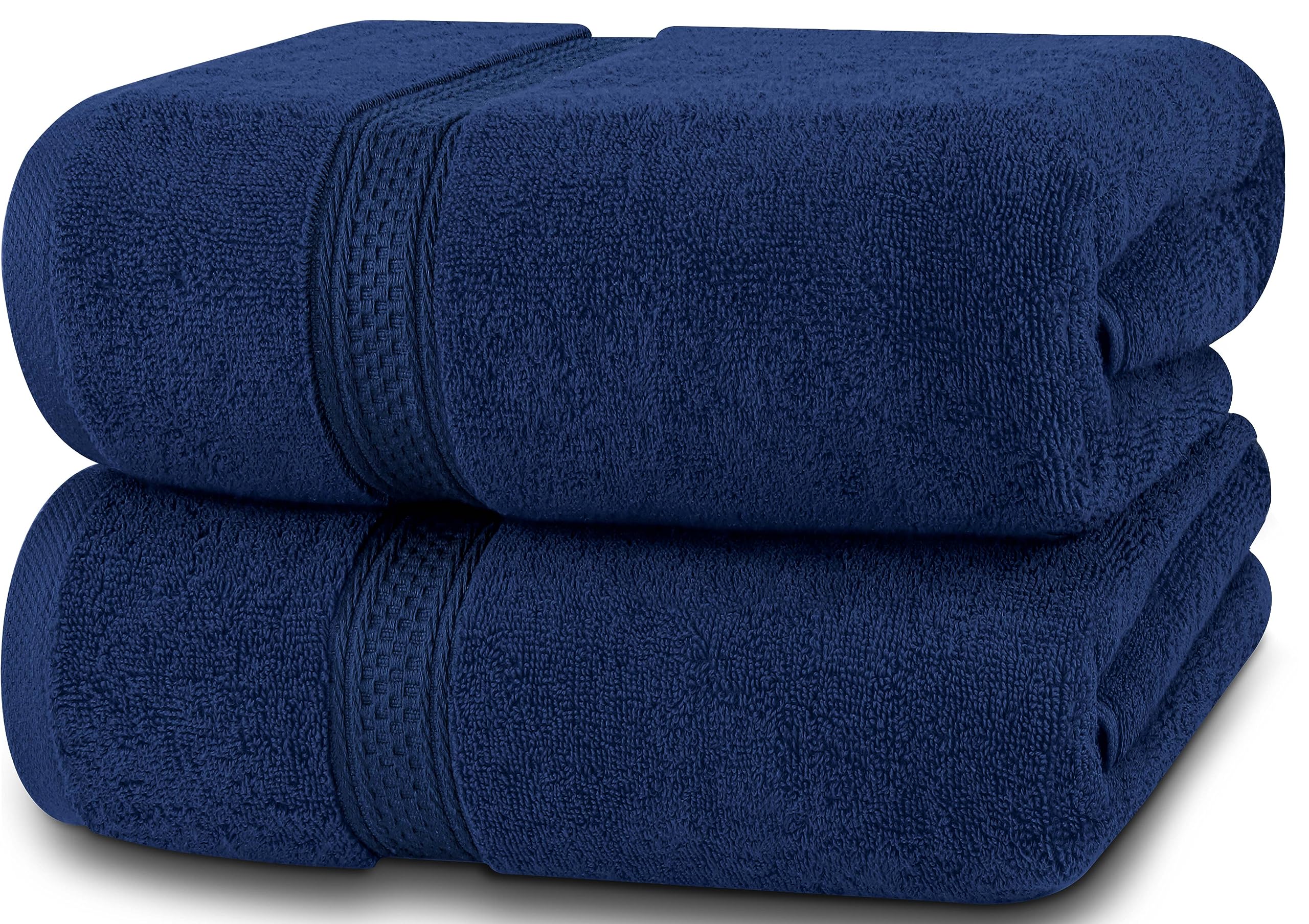 Utopia Towels - 2er-Pack Badetücher Set Premium 100% ringgesponnene Baumwolle 69 x 137 cm Handtücher, sehr saugfähig, weiches Gefühl Duschtücher (Marineblau)