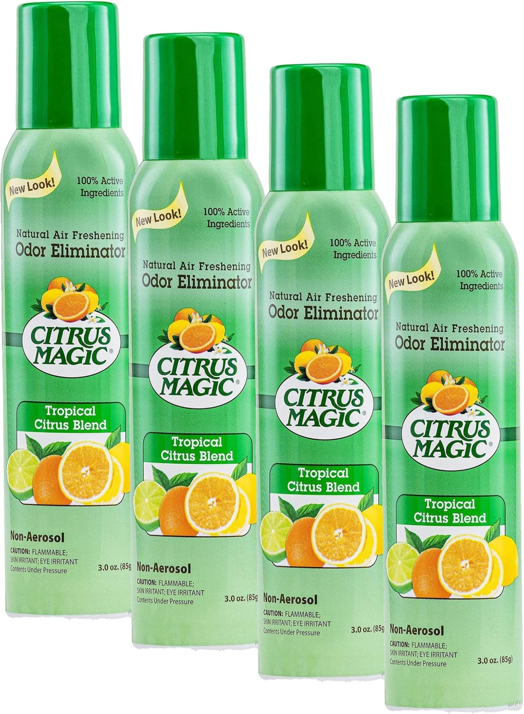 Natural Odor Eliminating Air Freshener Spray, Fresh Citrus, 3-Ounce (Pack of 4)