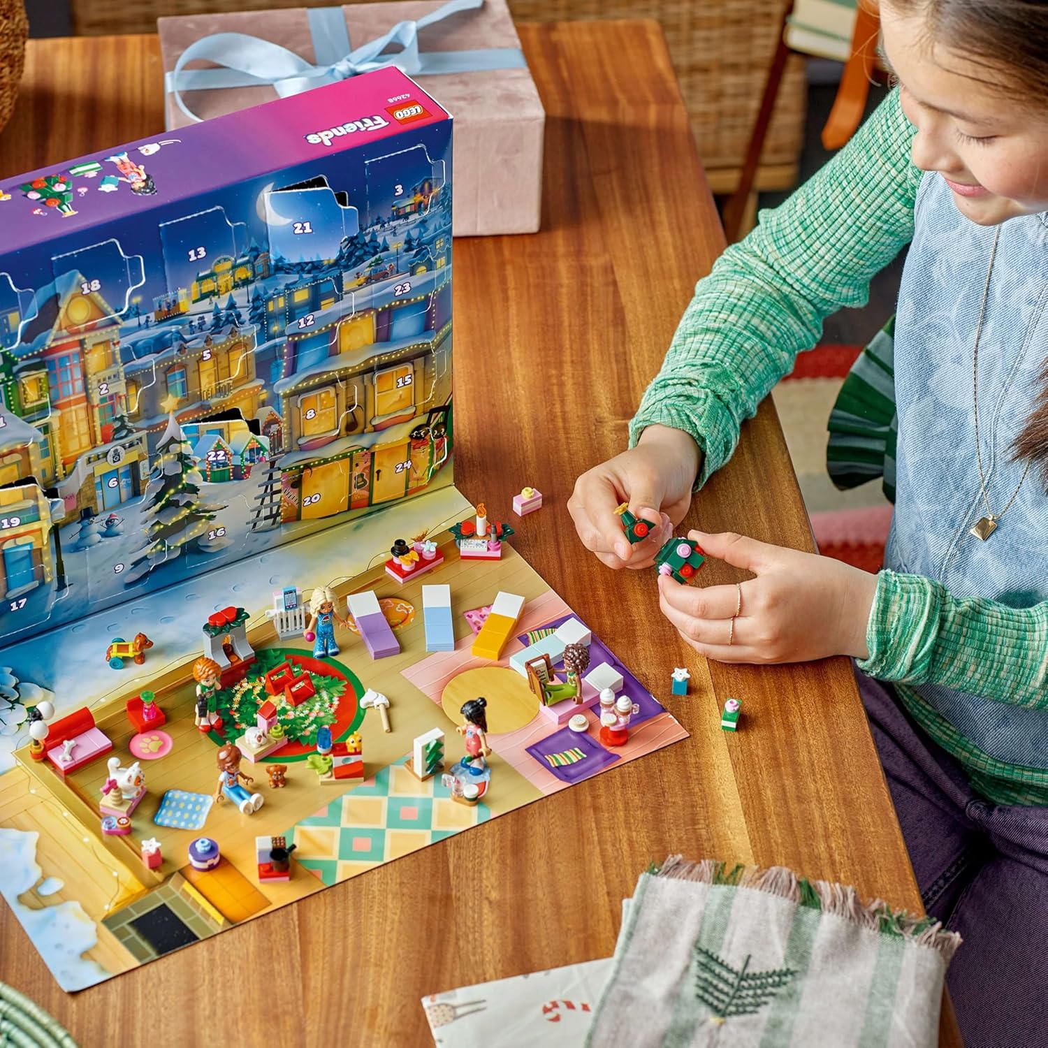 Lego 42668 Friends Advent Calendar 2025 Toy Birthday Present Blocks Educational Girls Boys Children 6 7 8 9 Years Old Vehicles Cars Disney Merchandise Christmas