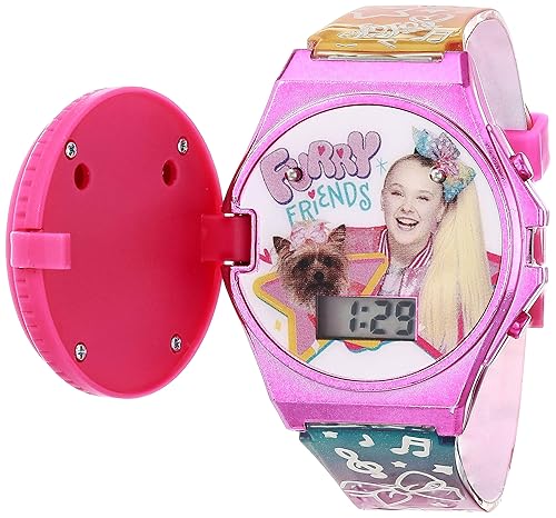 Accutime JoJo Siwa Girls' Quartz Watch with Plastic Strap, Multicolor,