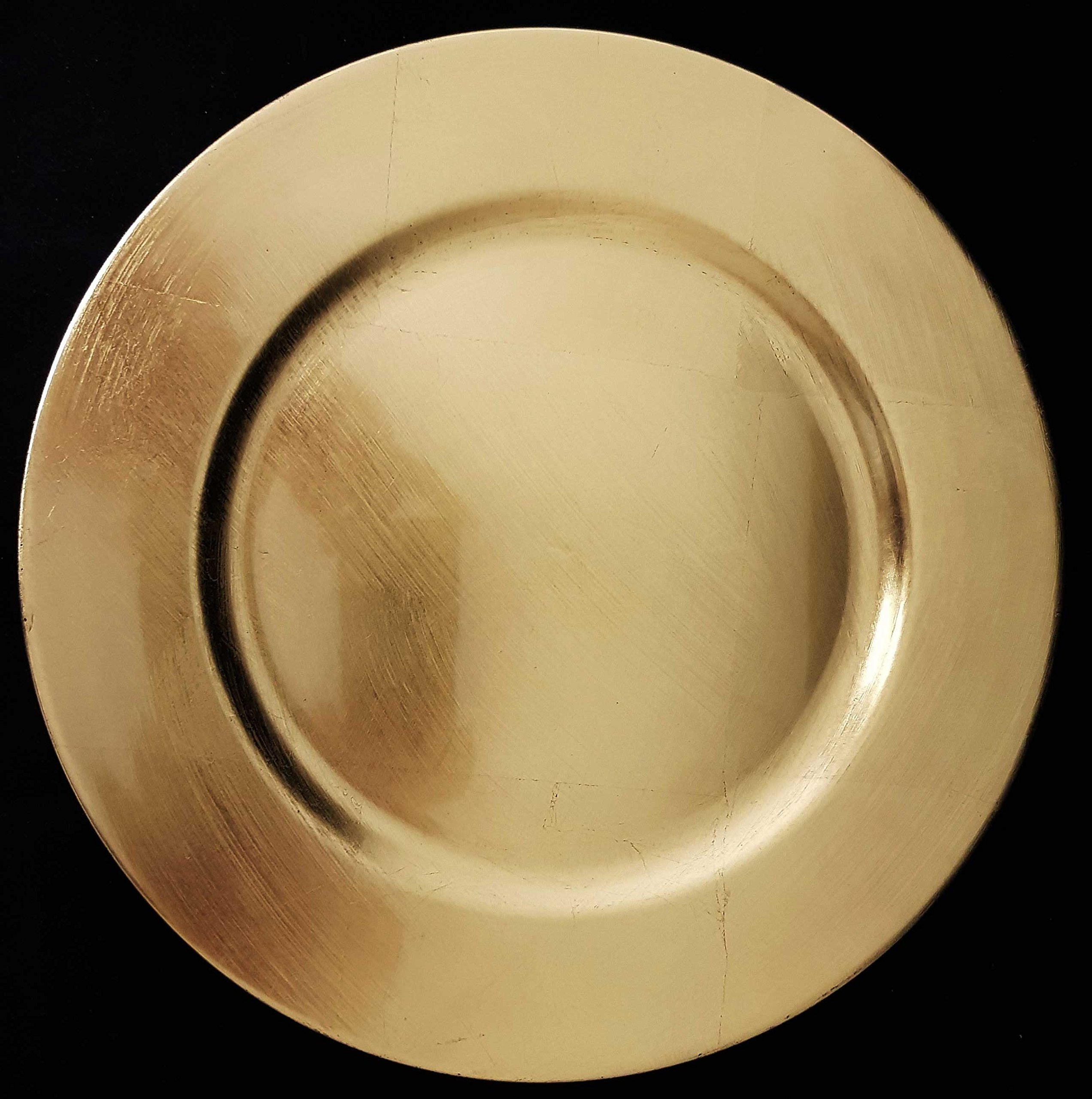 24 SOTTOPIATTI CIRCOLARI ORO 33CM NATALIZI NATALE DECORO TAVOLA