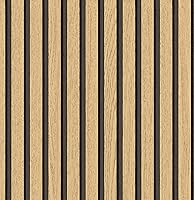 Vista 13 de Papel tapiz autoadhesivo de rejilla de madera para despegar y pegar, papel tapiz autoadhesivo de madera sintética, listones de madera, papel