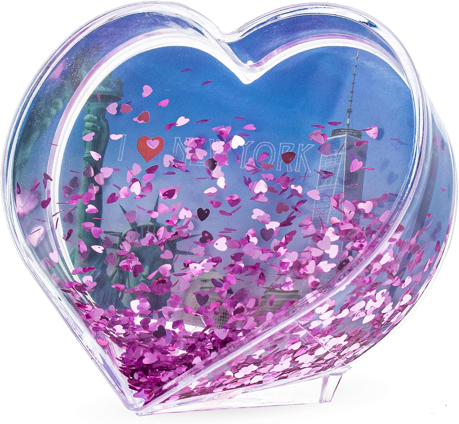 Heart Shape "I Love You" Valentines Clear Acrylic Plastic
