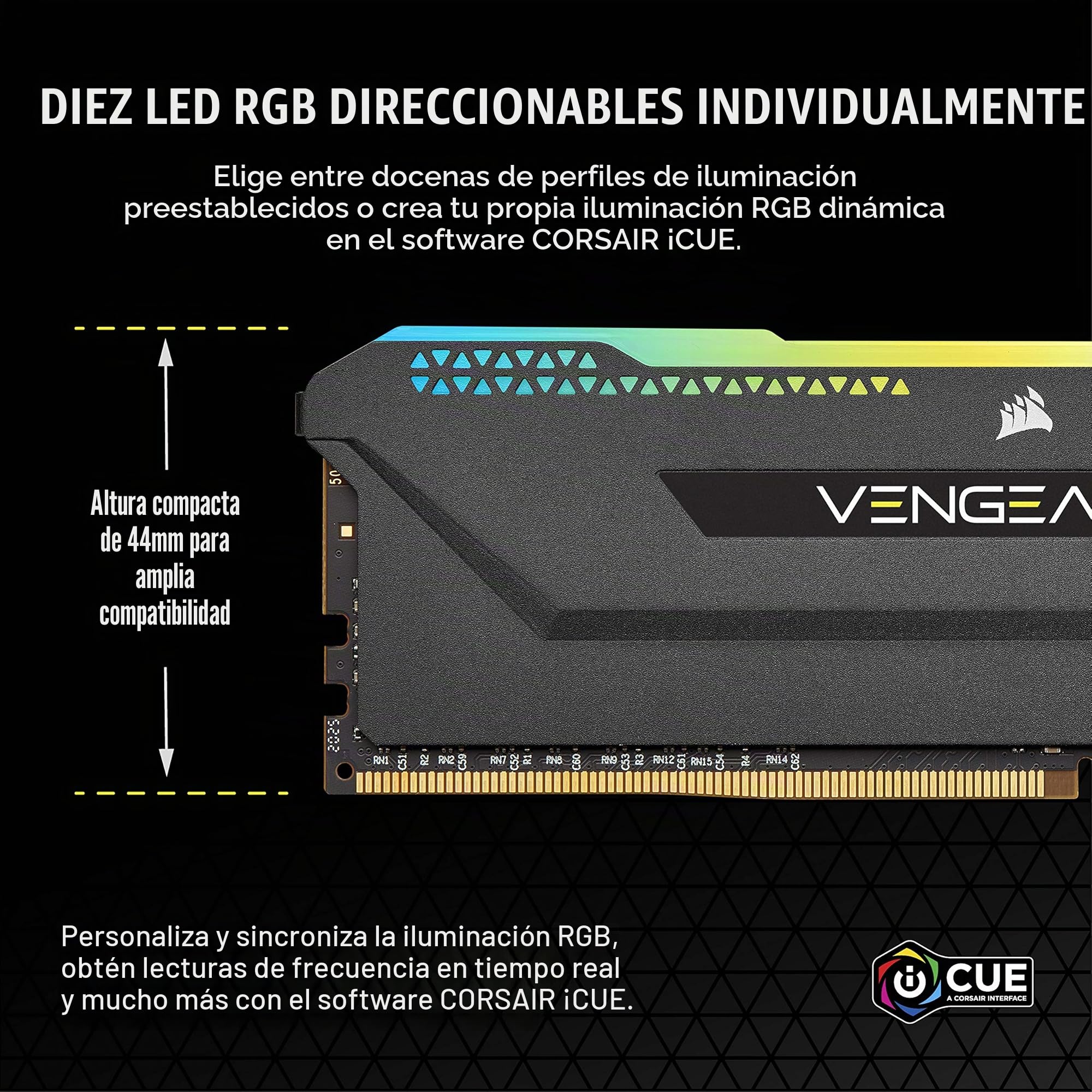 Corsair Vengeance RGB Pro SL DDR4 3600 PC4-28800 32 GB 2x16GB CL18