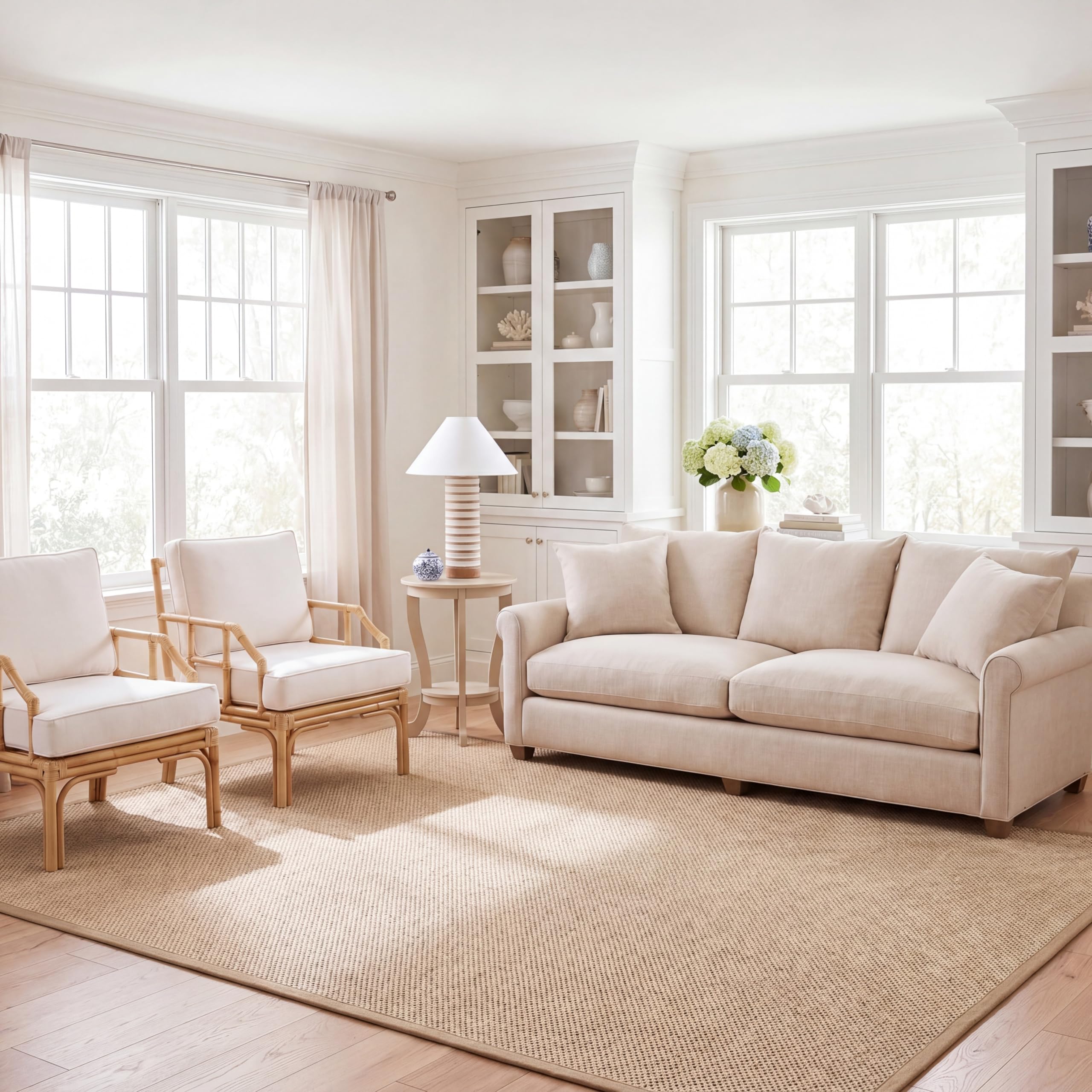 SAFAVIEH NF141B 6x9 Sisal Blend Rug
