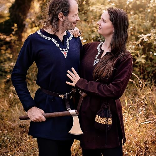 Miniatura 3 de Mythrojan Disfraz medieval del Renacimiento de la cabeza de hacha de hacha lista para la batalla