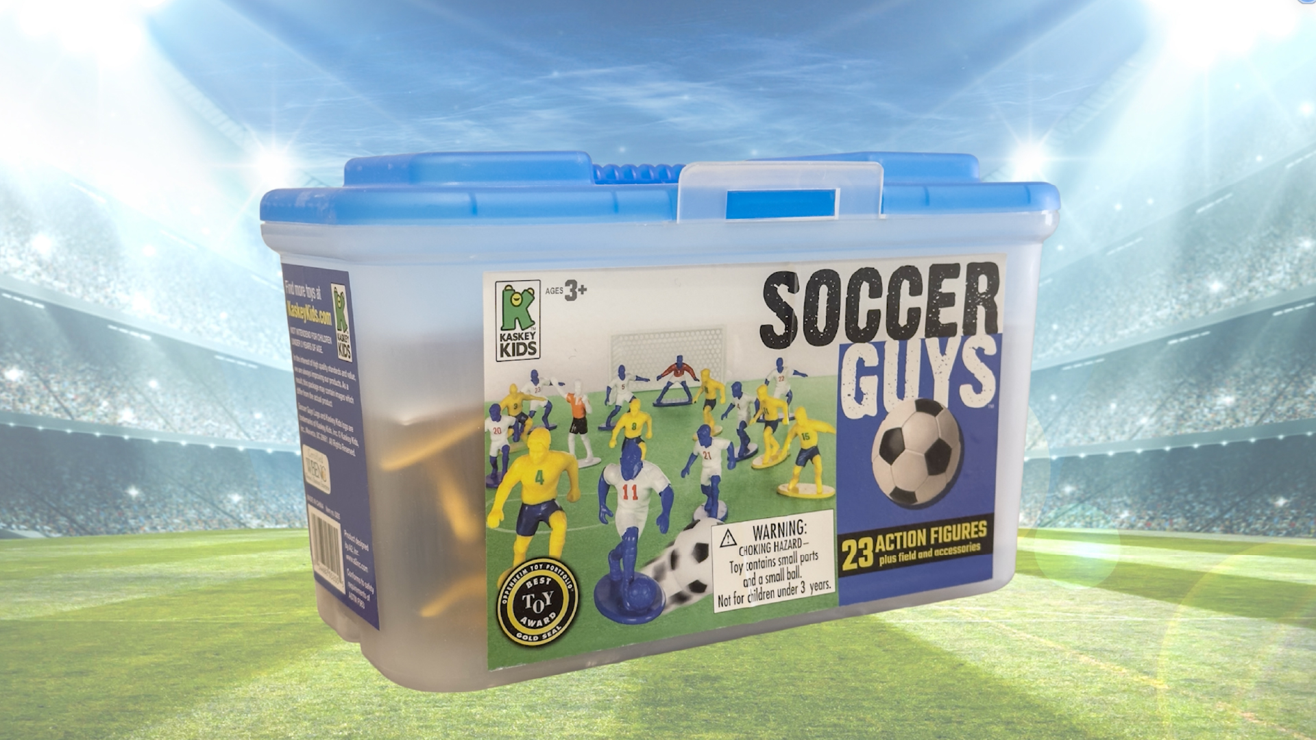 Amazon.com: Kaskey Kids Soccer Guys, Blue vs. Yellow, 27 Pieces in