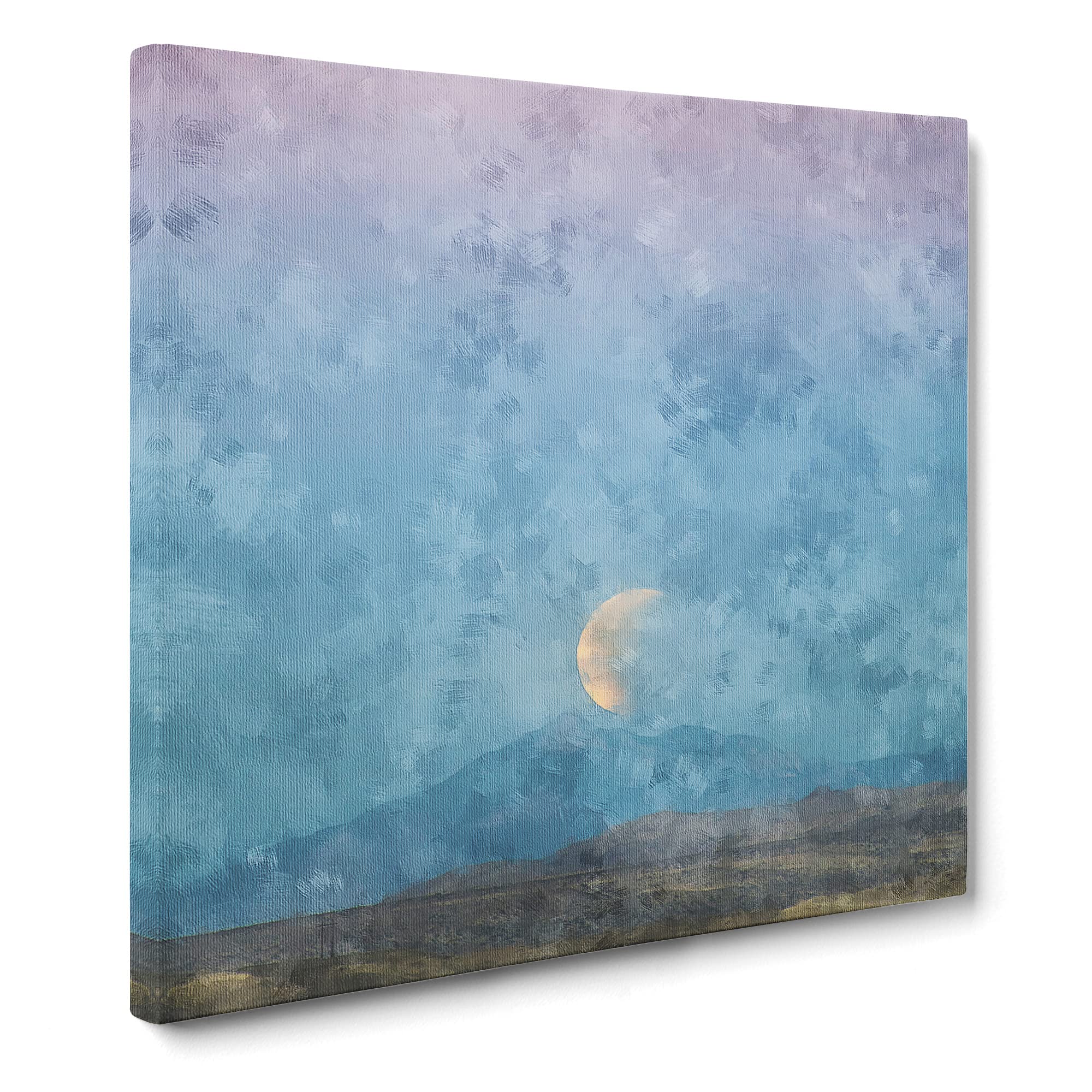Super Blue Blood Moon Eclipse Canvas Print, Mixed, 35L x 35W cm