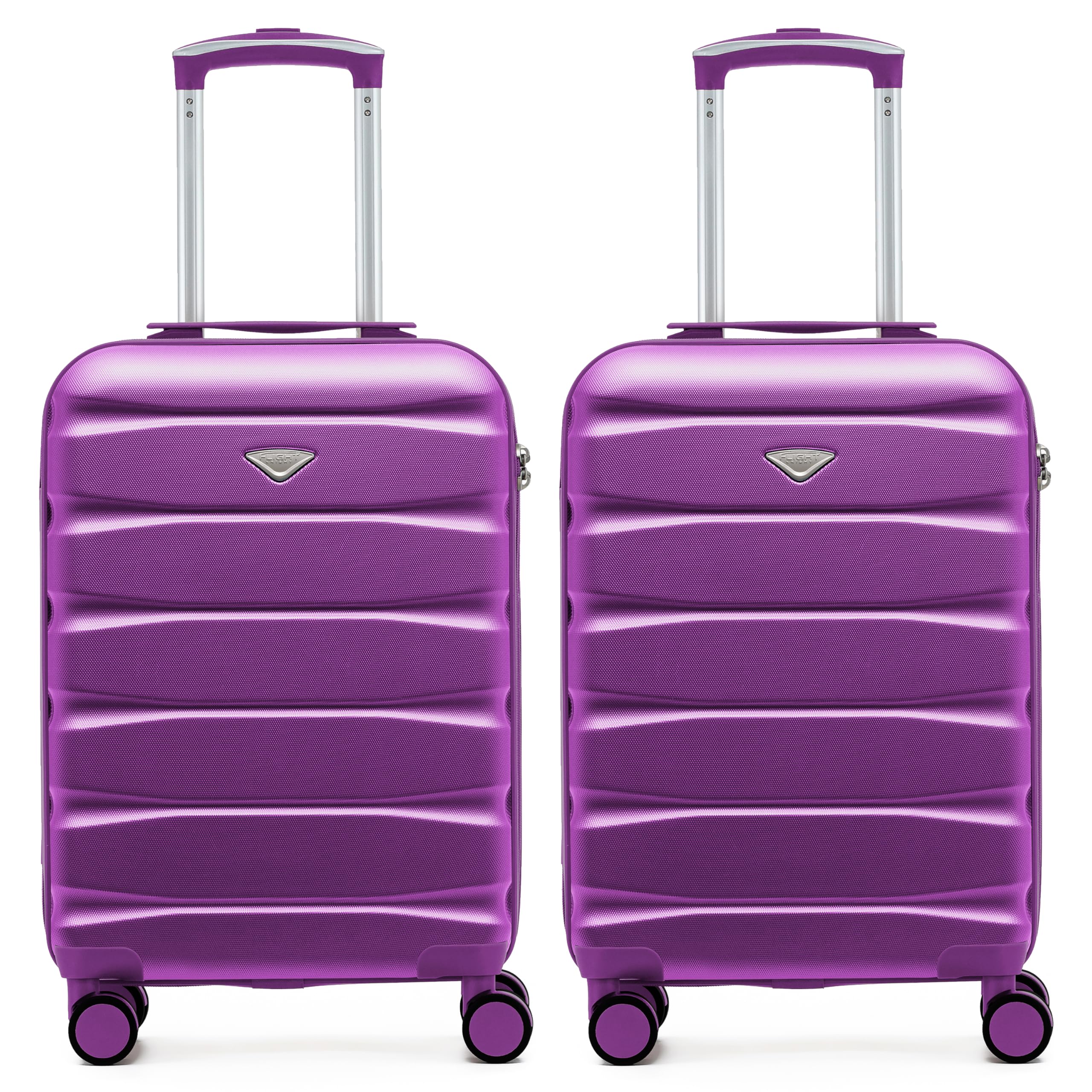 Flight Knight Underseat Cabin Suitcase 45x36x20cm | Free Hand Luggage for EasyJet & Wizz Air | Lightweight ABS Hard Shell with 8 Silent-Glide Spinner Wheels | Max Space Travel Bag — view 256