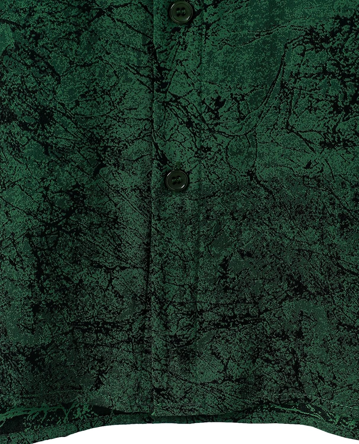 ZEROYAA Mens Summer Short-Sleeve Shirts Regular-Fit Satin Jacquard Button Down Tops for Vacation Party - Image 5