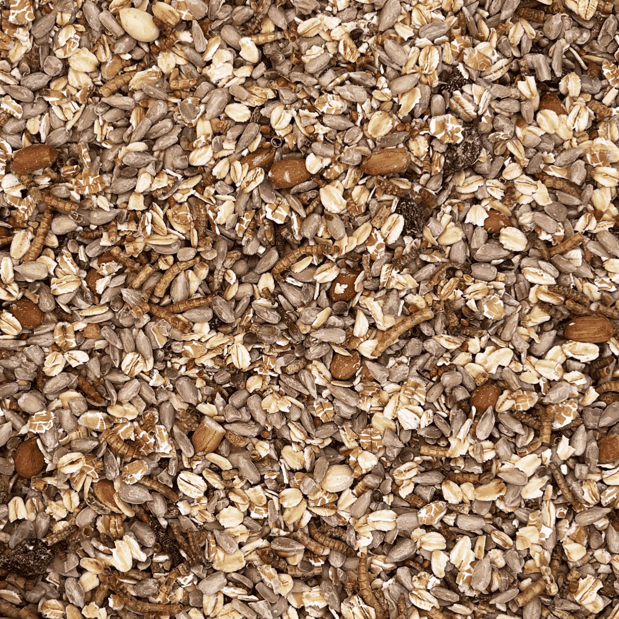 Orni Wildvogelfutter mit Mehlwürmern Deluxe Streufutter 20kg | | proteinreiches Vogelfutter für extra Energie & Vitalität | Ganzjahresfutter für Wildvögel wie Amseln,