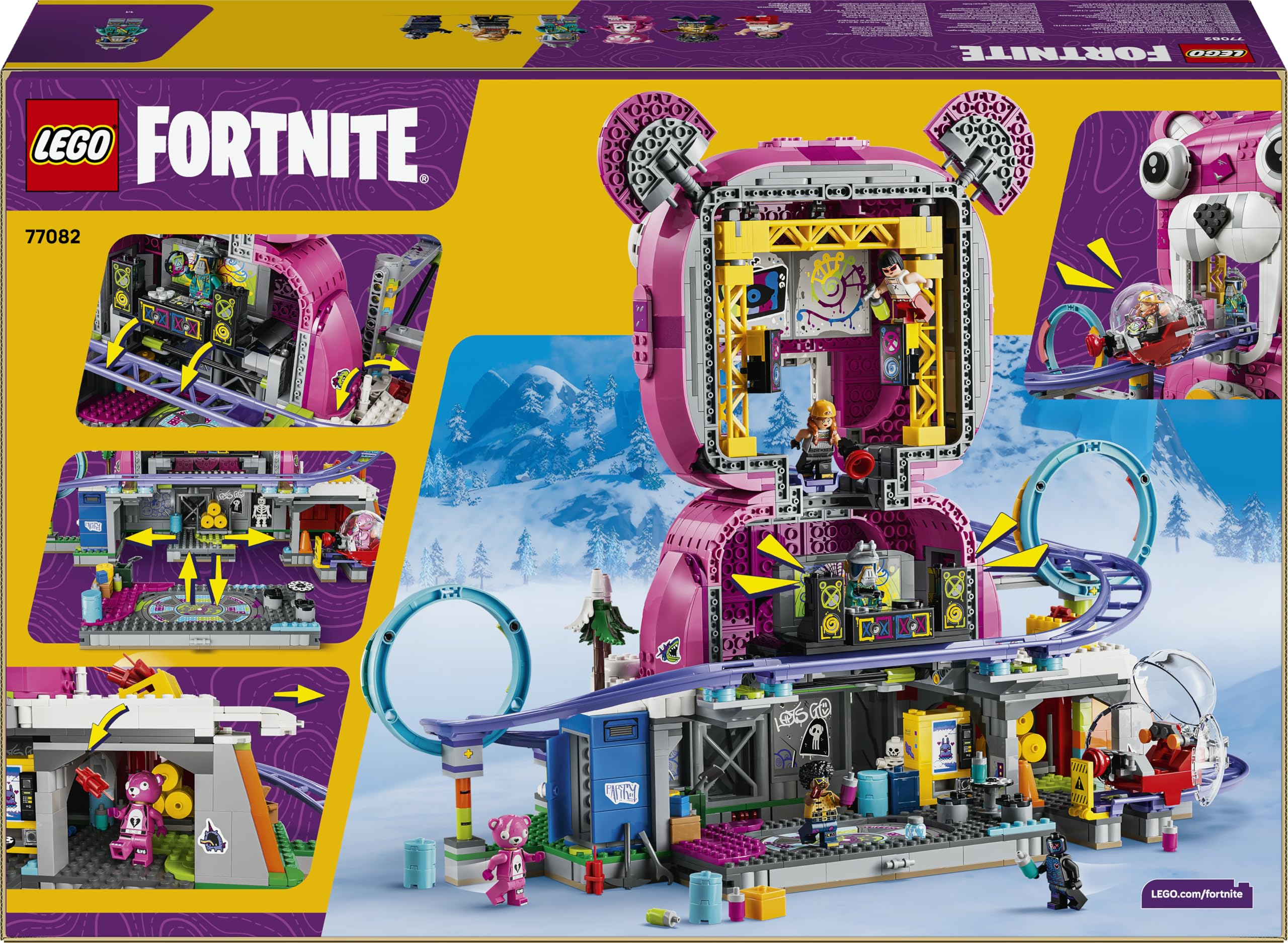 LEGO Fortnite Jaskinia Ubawu 77082 | Lokacja z gry, do zabawy i ozdoby, gamingowy prezent dla fana Fortnite 12+, duży zestaw klocków dla dzieci, 1963 elementy