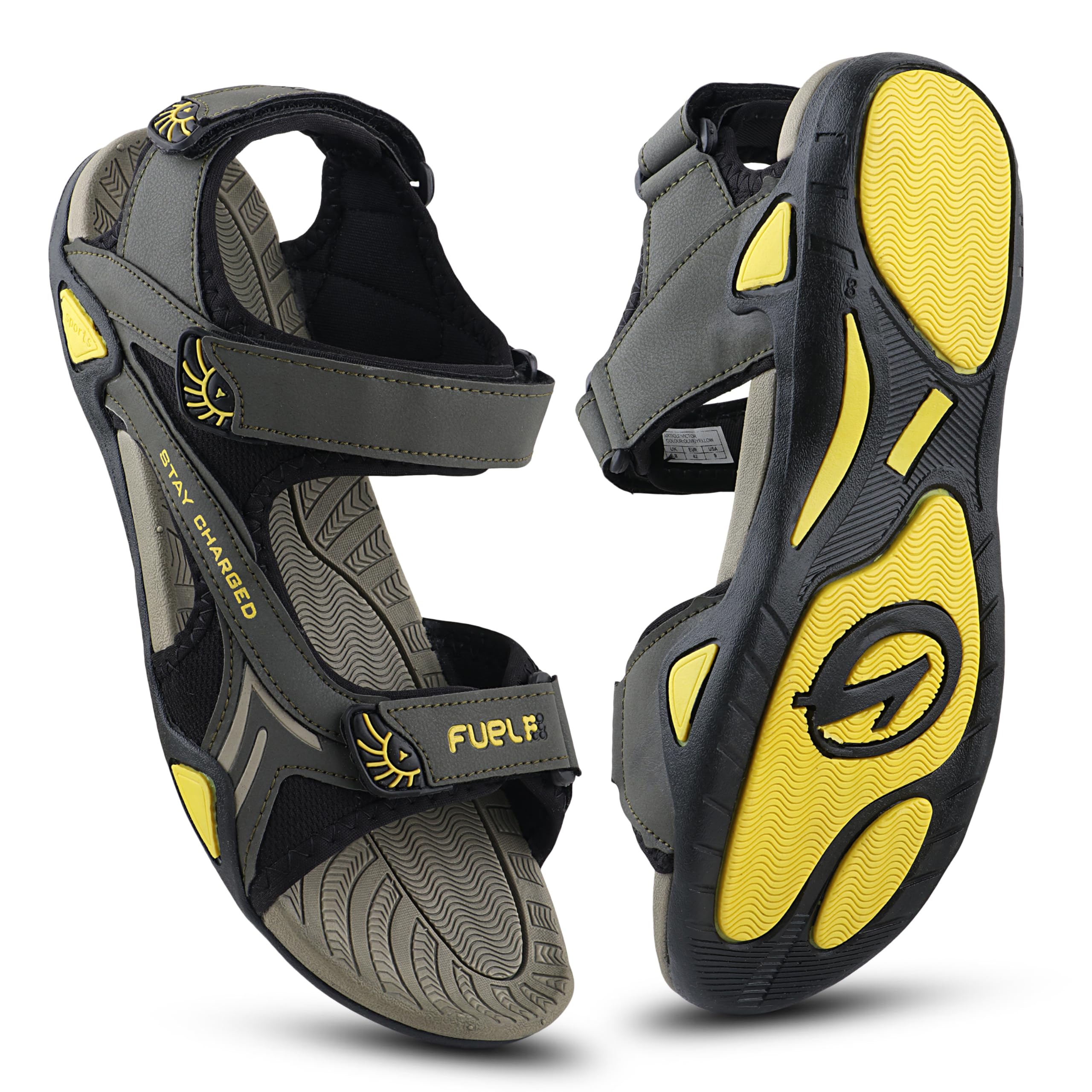 FUEL Sandals & Floaters for Mens & Boys Comfortable & Lightweight Dailywear, Anti-Skid Flexible & Breathable for Running, Walking Stylish Casual Sandal for Outdoor Footwear For Gents (Victor) (B09WR3GJBM) Amazon Price History, Amazon Price Tracker