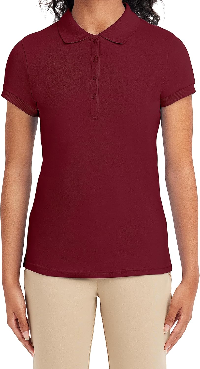 IZOD Junior's Uniform Short Sleeve Interlock Polo - Image 5