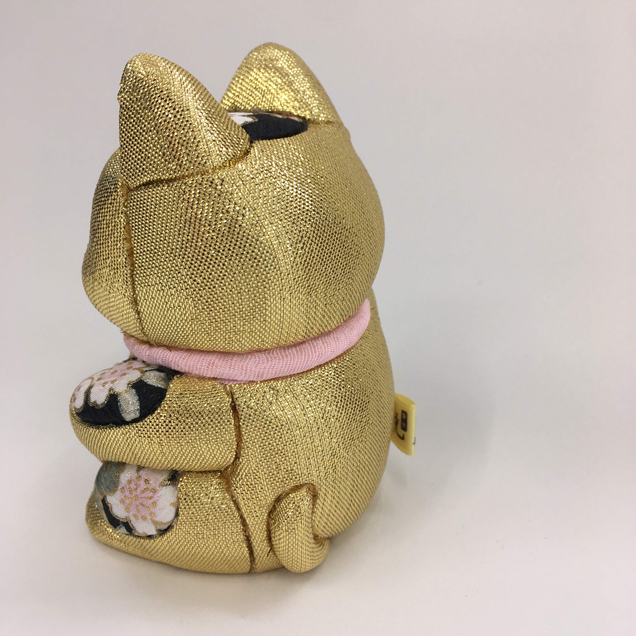 柿沼東光作 江戸木目込み人形 招き猫 (小)金襴B 柿沼人形｜江戸木目込み招き猫 ｜ARTISAN