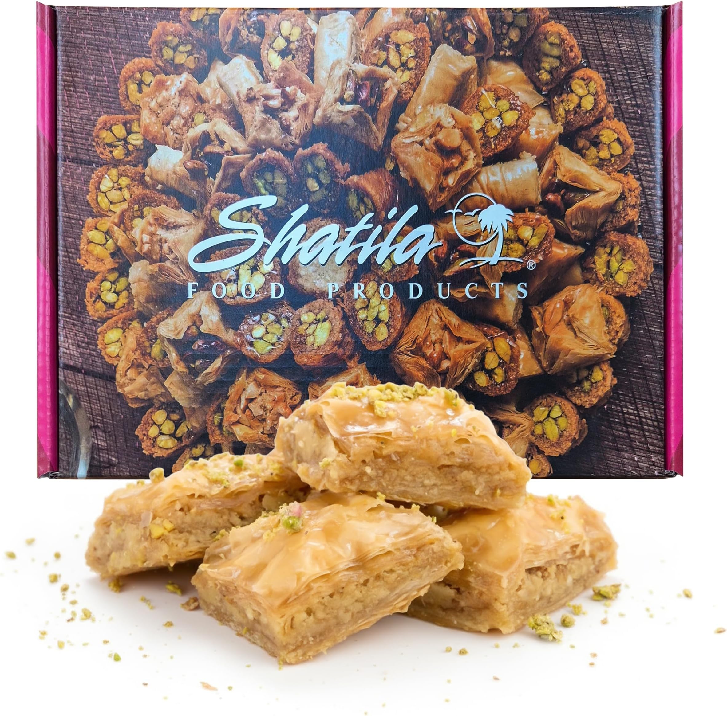 Shatila Food Products Baklawa, Walnut Baklava Pastry, Mediterranean Sweets Ar...