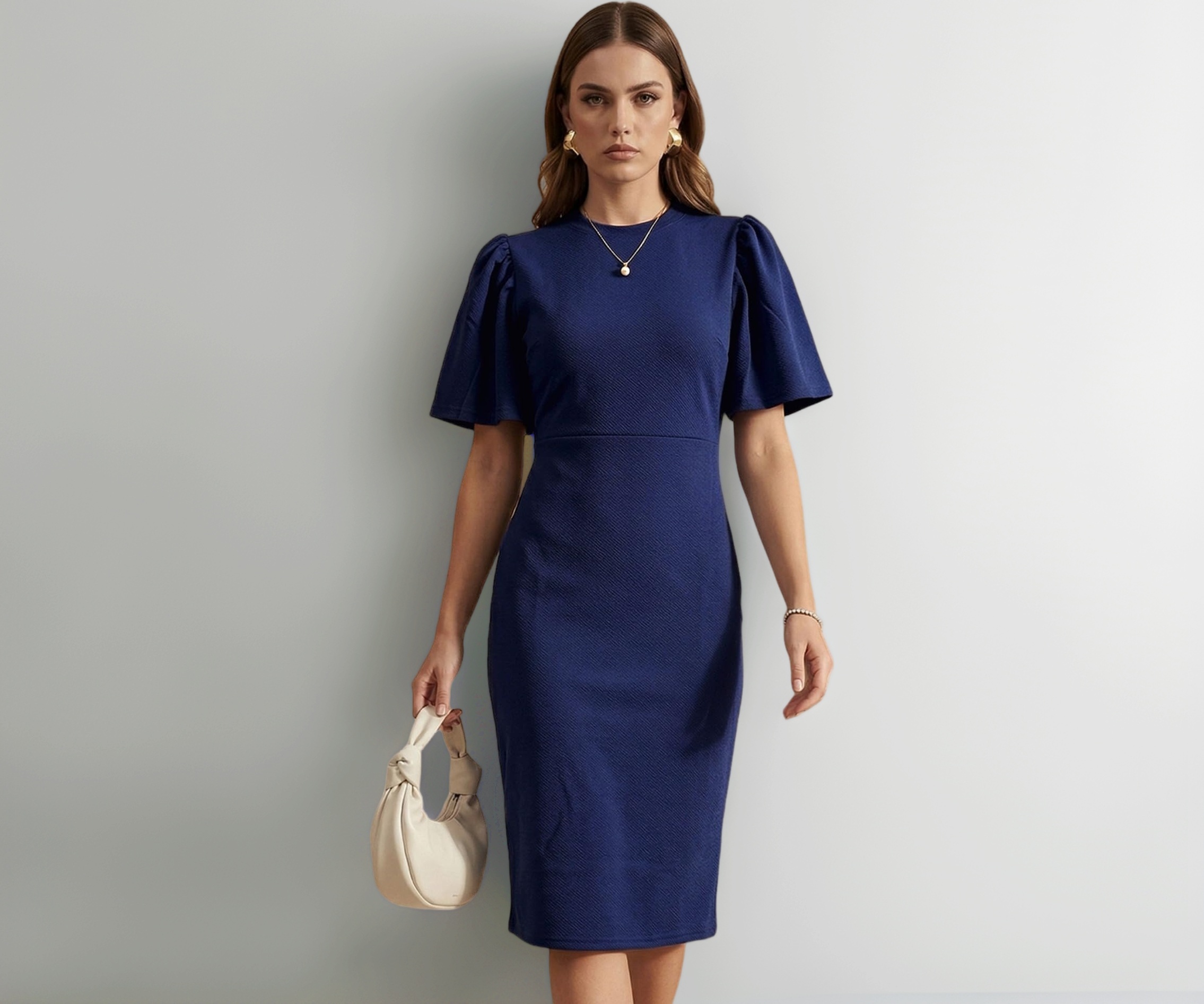 Buy Selvia Women's Lycra Bodycon Dress for Women, Dresses for Women Western (1269DTK15911-S_Navy Blue) at