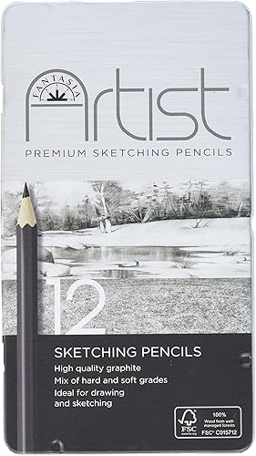 Fantasia Juego de lápices de bocetos prémium 12 piezas