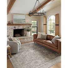 Loloi Magnolia Home Millie Stone / Natural 7'-10" x 10' Area Rug