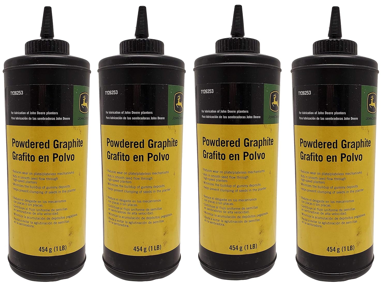 John Deere Original Equipment Powdered Graphite (Set of 4) - TY26253,4 : Patio, Lawn & Garden