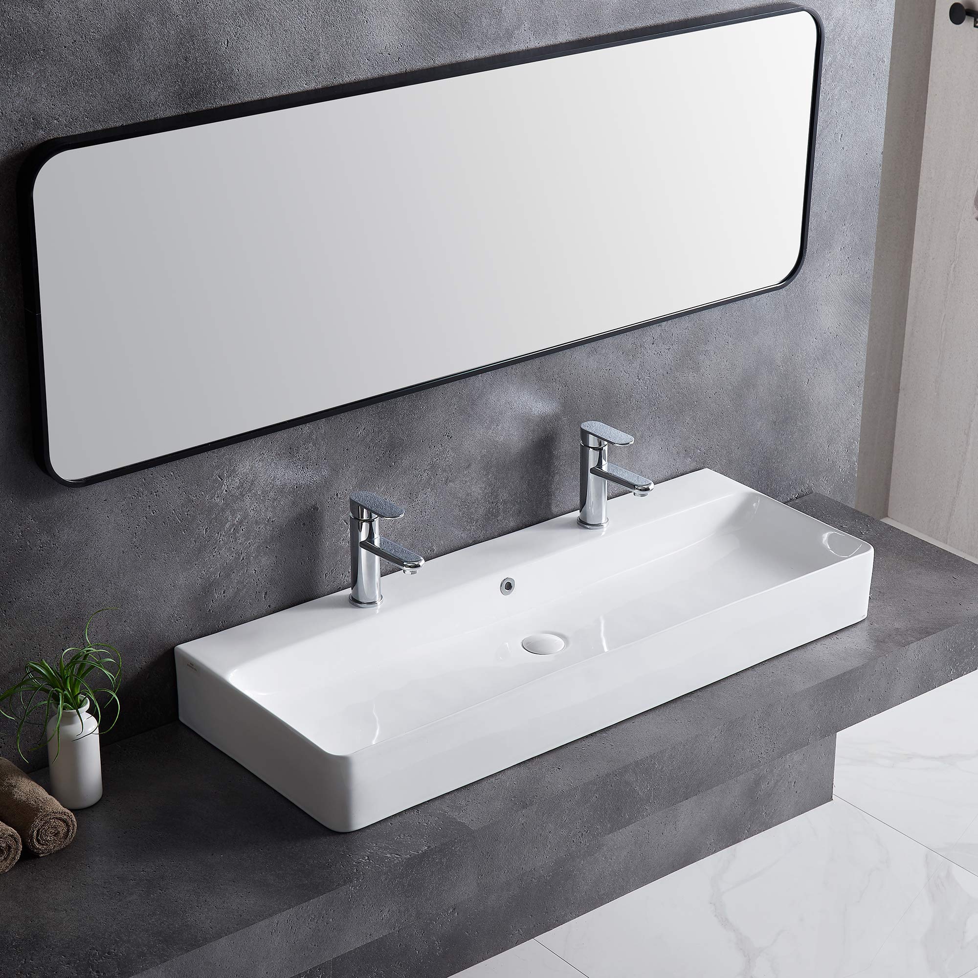 Snapklik.com : Eridanus Wall Mounted Bathroom Sink 43