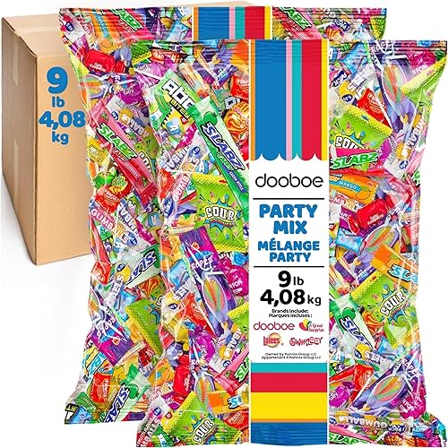 Bulk Candy Mix - Candy Variety Pack - Assorted Classic Candy - Individually Wrapped Candies - Fun Size Candy Assortment (9 Pounds)