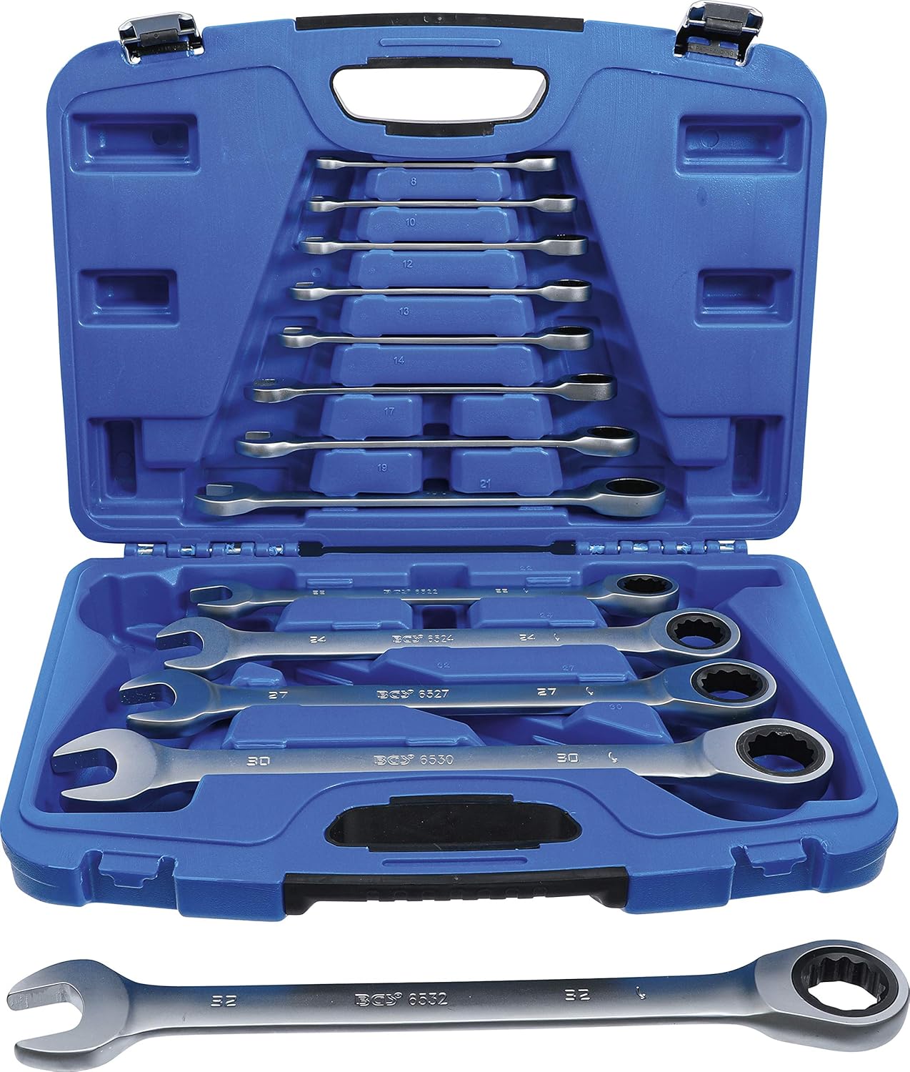 BGS 6541 | Ratchet Combination Wrench Set | 8-19 mm | 12 pcs.