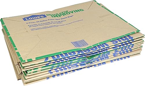 Miniatura 6 de Lowes - Bolsas de papel de colro café de 30 galones para el césped y la basura del hogar y el jardín 10 unidades