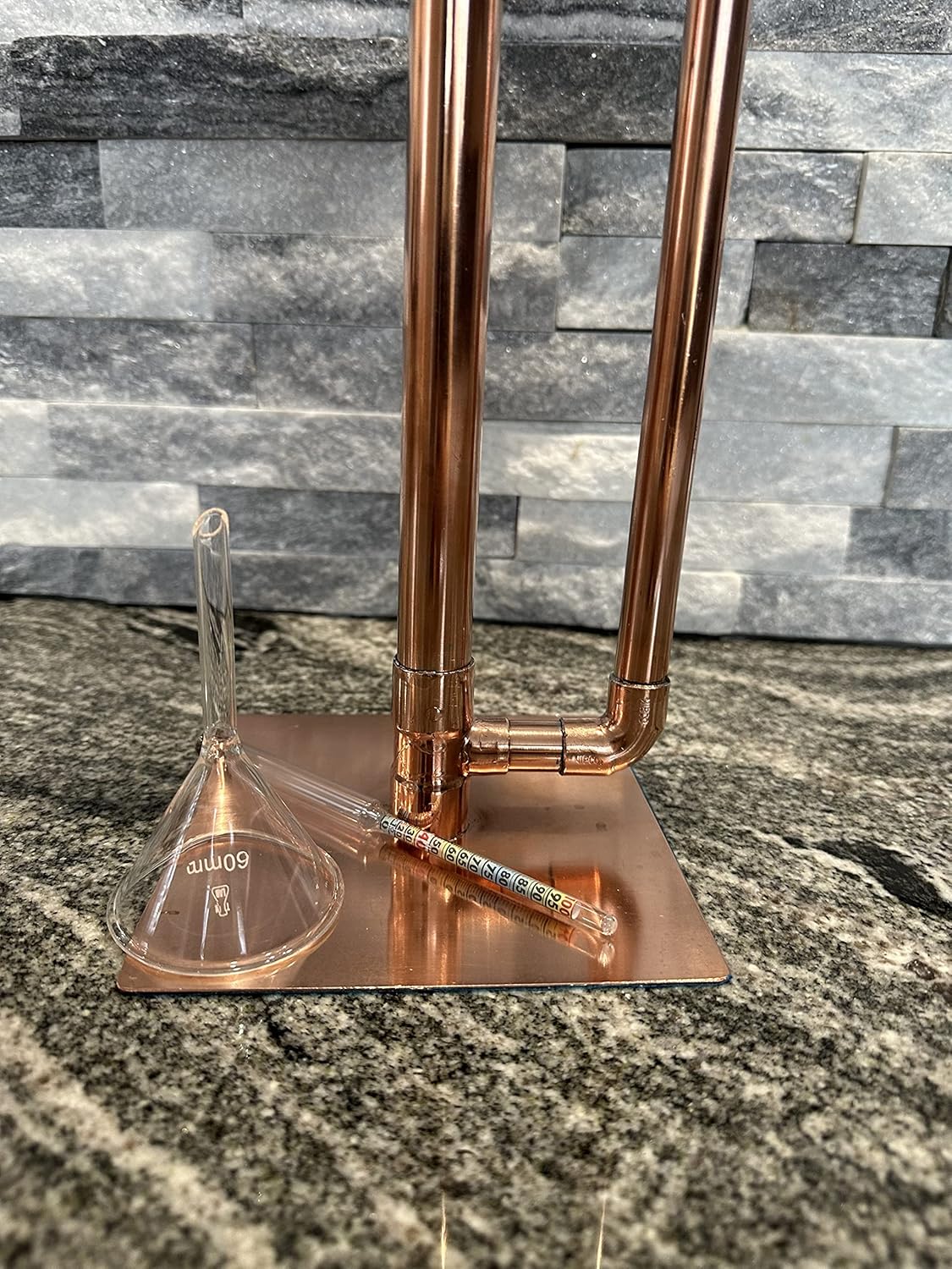 Copper Proofing Parrot Heads for Air Still Distilling 100% Lead Free,Brewing Beer, Moonshine, Tequila with Funnel and Hydrometer