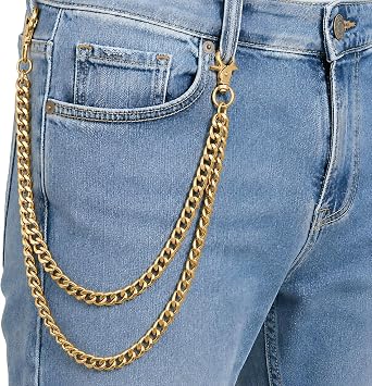 SABOZE Pants Chain Wallet Chain, Clothing Accessory for Jeans