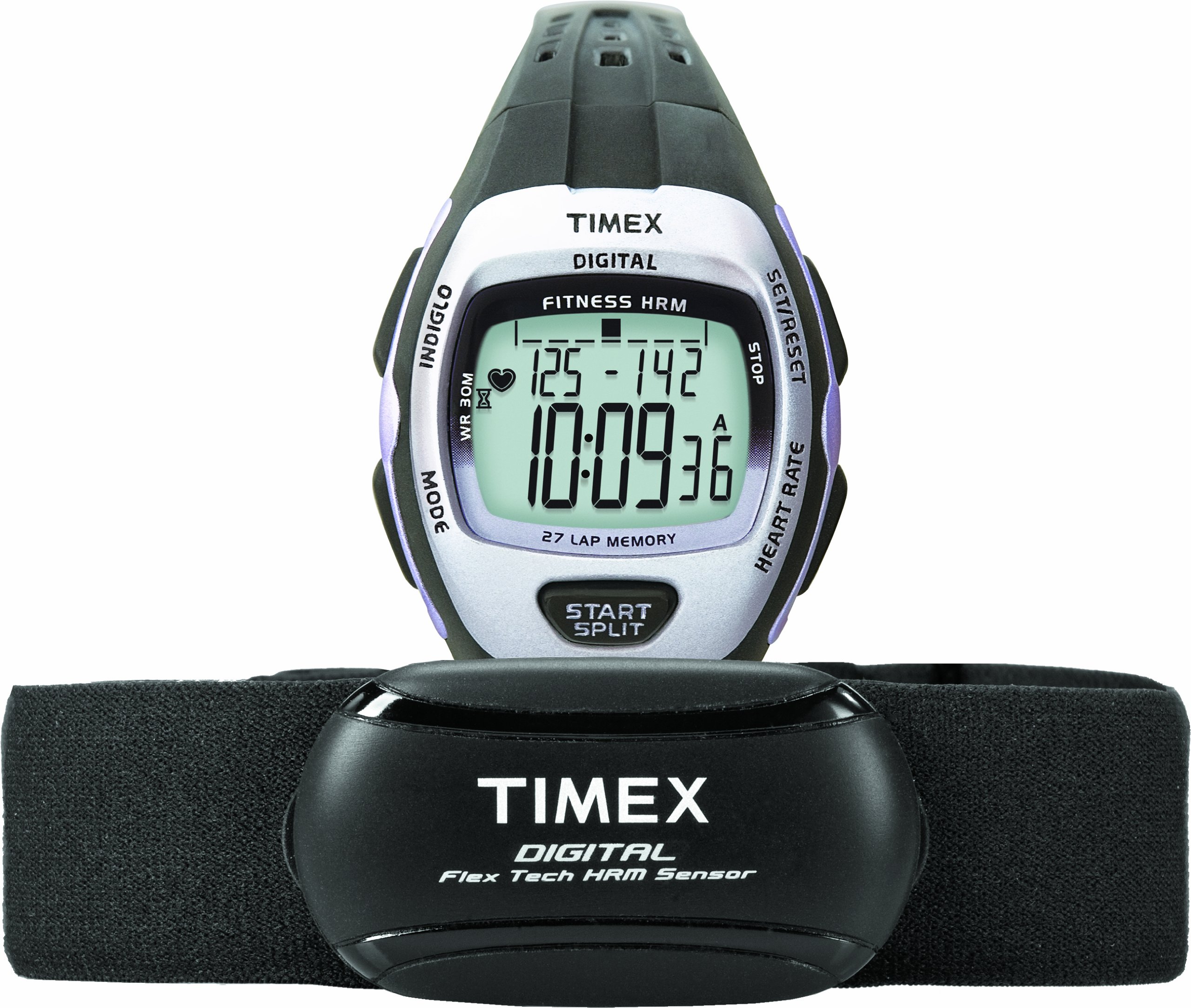 Timex Women's Zone Trainer Heart Rate Monitor with Resin Strap Watch