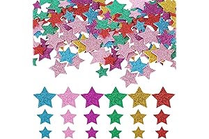 270PCS Self Adhesive Holographic Small Star Stickers Glitter Foam Stickers Decals for...
