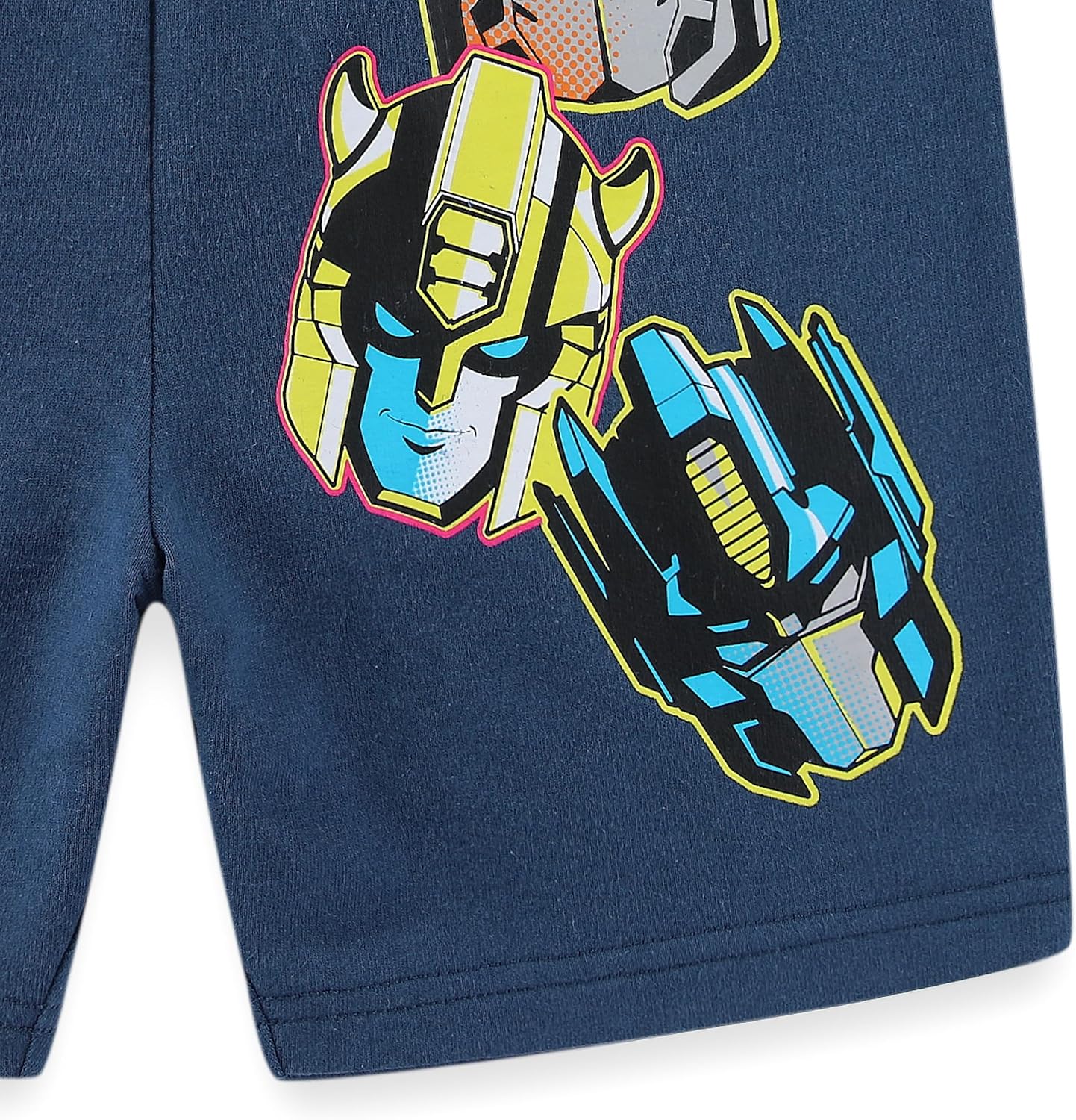 Transformers Boys French Terry Short Sleeve T-Shirt and Short Set for Big Kids