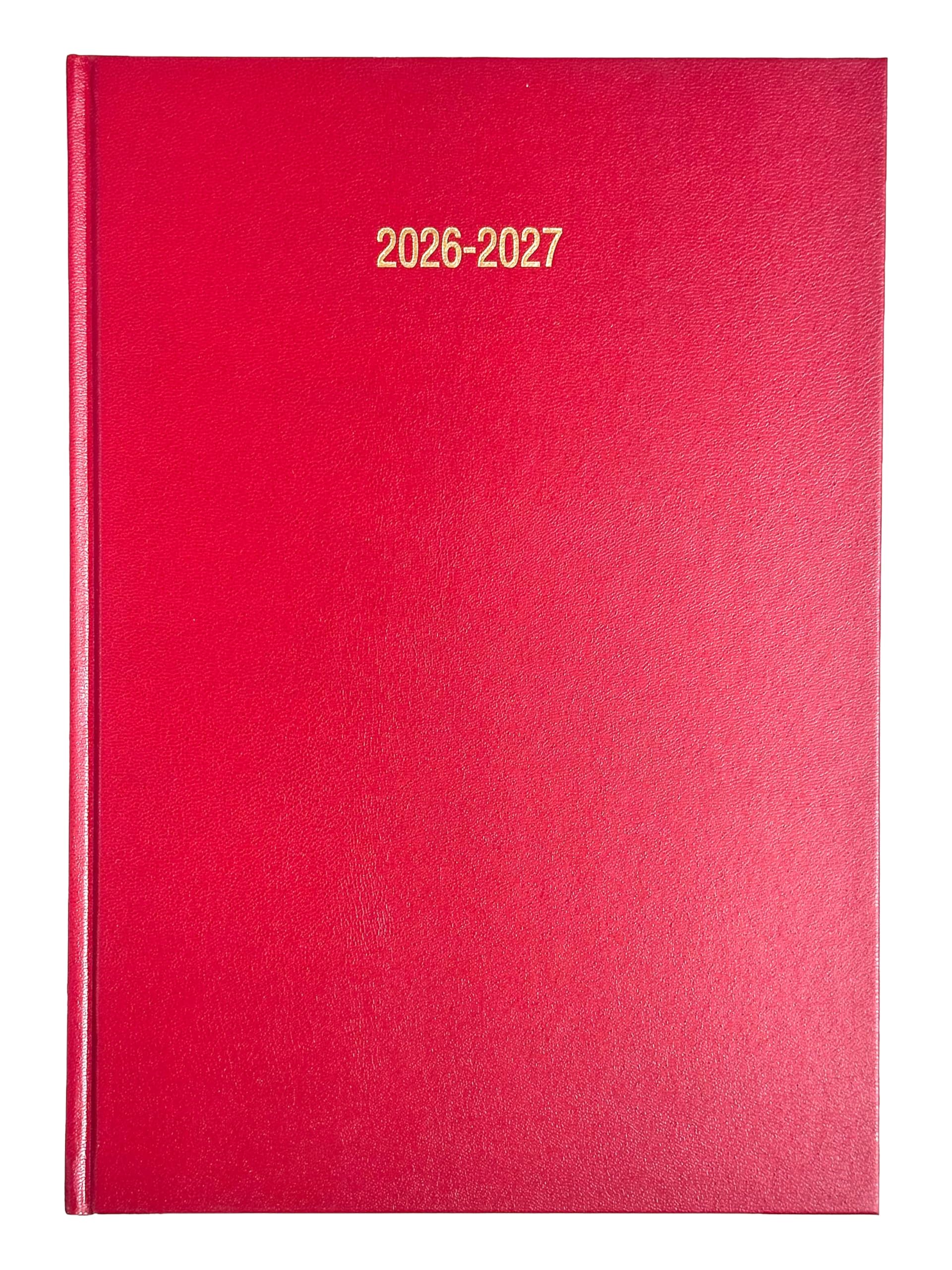 2026-2027 Academic Diary A4 Day to a Page DAP Appointment Mid Year Planner- BURGUNDY/RED — image 1