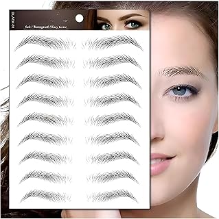 Waterproof Bangs Tattoos - 2 Styles DIY Hair Edges and Curly Stickers Long-lasting Makeup Tools for Women (MODEL 4)