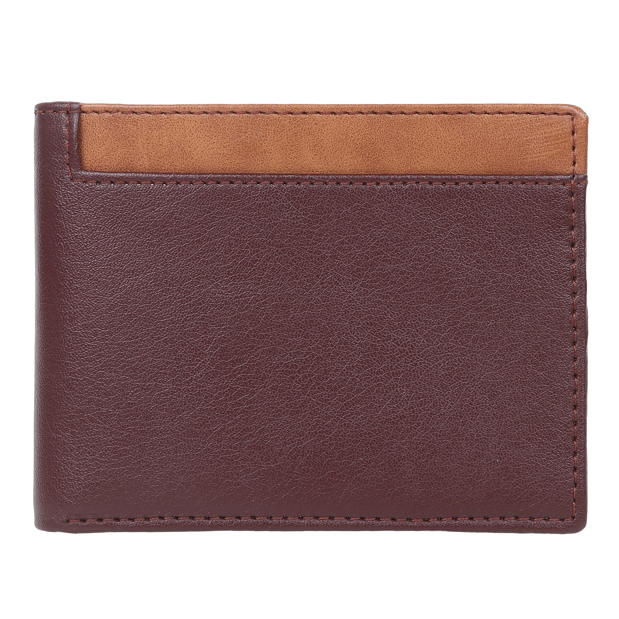 Sunshopping Men’s Formal Artificial Leather Wallet (ZNC-95) (Brown)