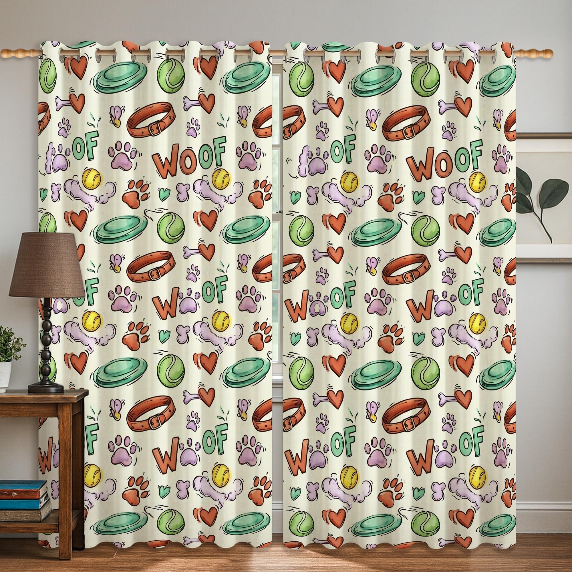 Rideaux occultants fantaisistes pour décoration ludique de cuisine