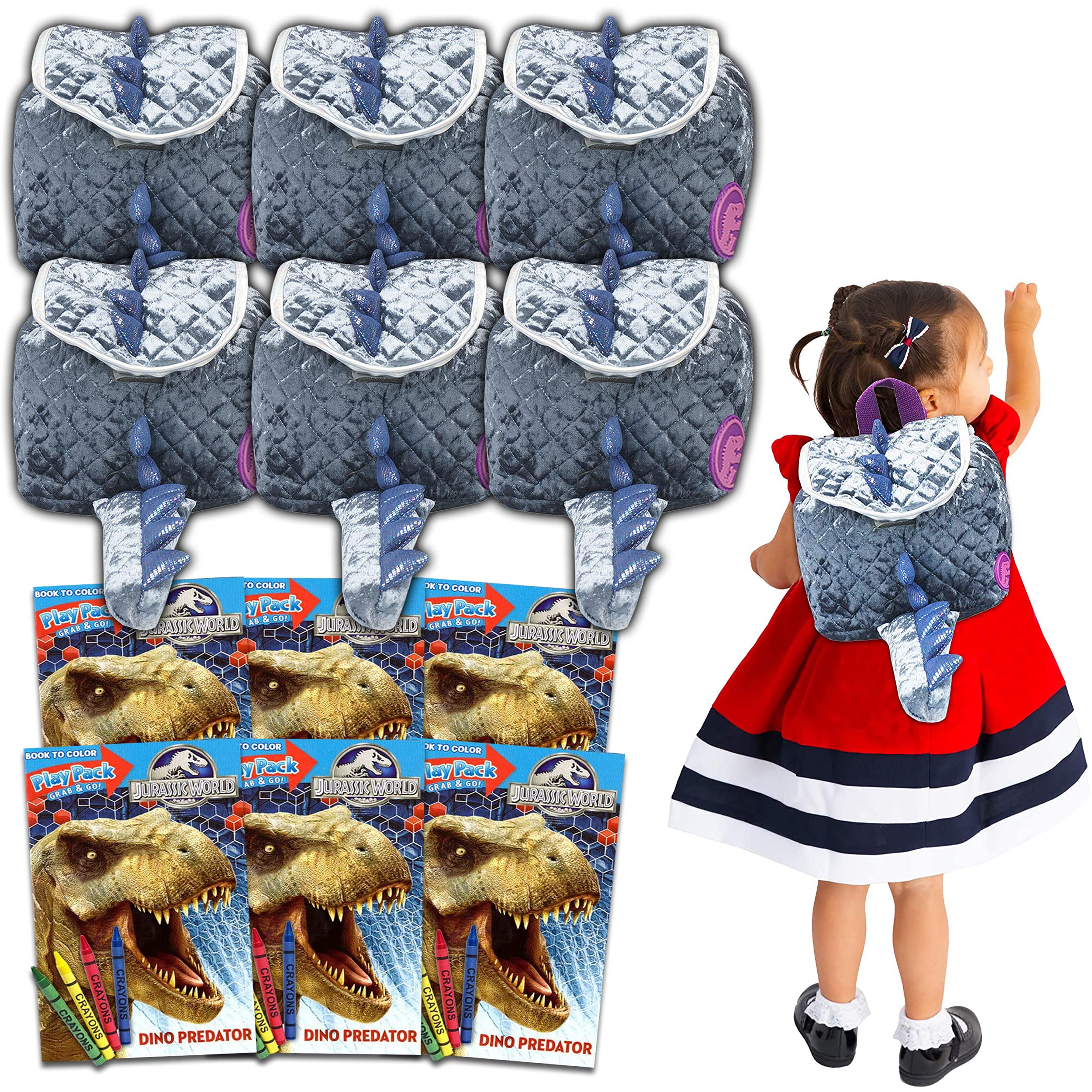 Buy Jurassic World Mini Backpack Party Favor Set 6 Pc Bundle with 11