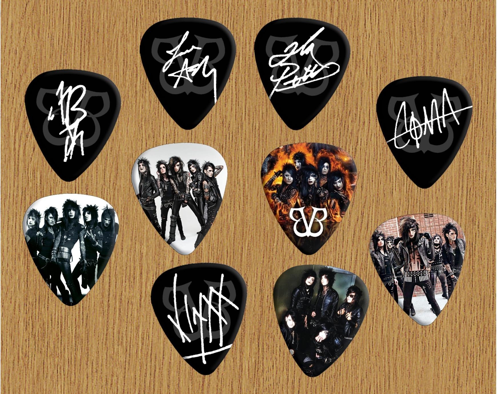 Printed Picks Company Black Veil Brides Loose Guitar Picks X 10 (Limited to 500 sets of 10 Picks)