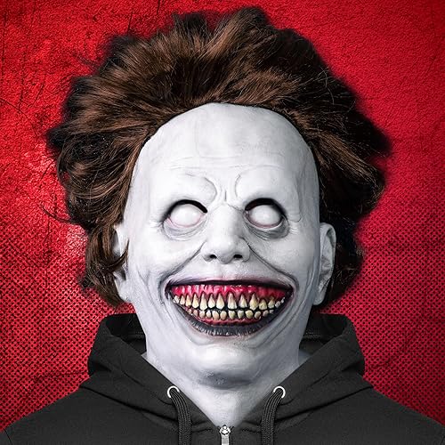 Miniatura 7 de Máscara de cuero sintético, máscara espeluznante, máscara de motosierra, máscara de terror para adultos, máscaras de terror para adultos, máscaras