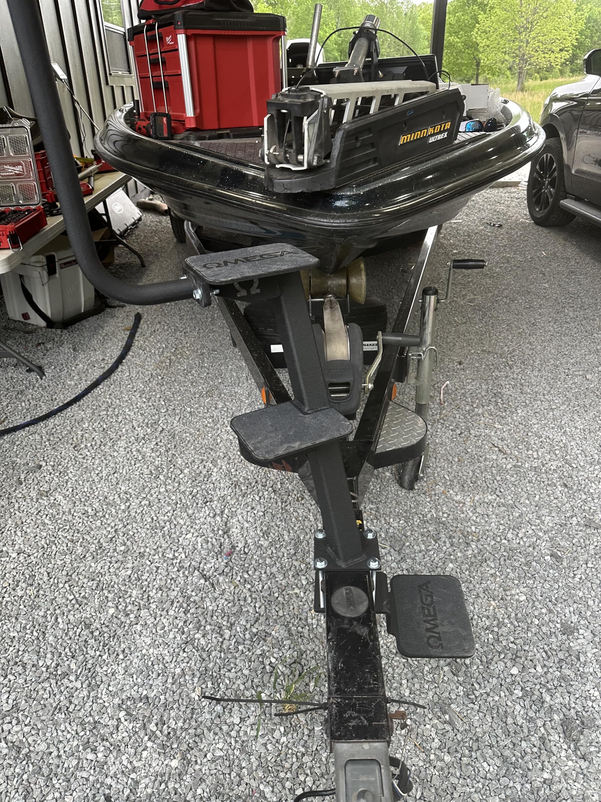 Omega Boat Step Universal Boat Trailer Steps Made in USA (3 Step Combo)