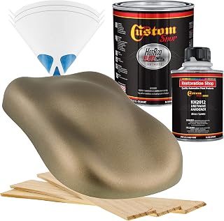 Custom Shop - Arizona Bronze Metallic - Hot Rod Flatz Flat Matte Satin Urethane Auto Paint - Complete Quart Paint Kit - Professional Low Sheen Automotive, Car Truck Coating, 4:1 Mix Ratio