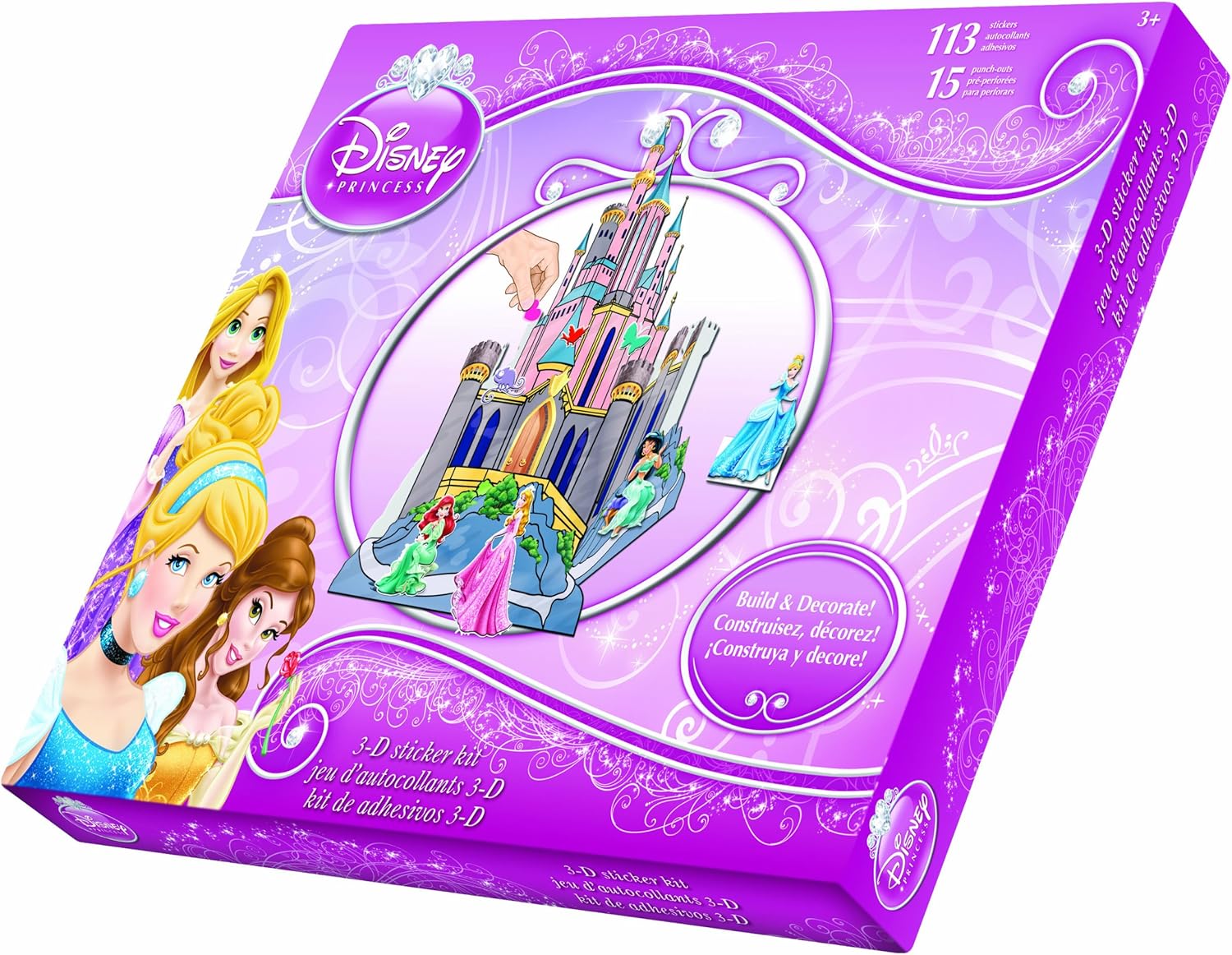 Sandylion Disney Princess Sticker Treasure Box